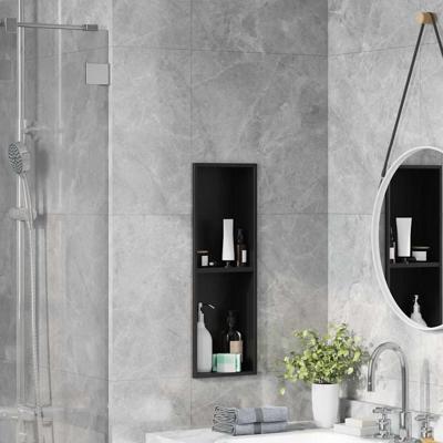 Douche Niche Zwart 60 x 20 x 9.5 cm Roestvrij staal Douche Niche Zwart 60 x 20 x 9.5 cm Roestvrij staal