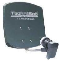 TechniSat DIGIDISH 45 - Satellietschotel voor 2 deelnemers (45 cm klein satellietsysteem - complete set met muurbeugel en universele dubbele LNB) grijs - thumbnail