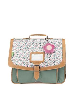 Schooltas Iris Tann's groen, bedrukt