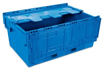 Magazijnbak euro-box 6434T blauw Tayg 600x400x340 met deksel