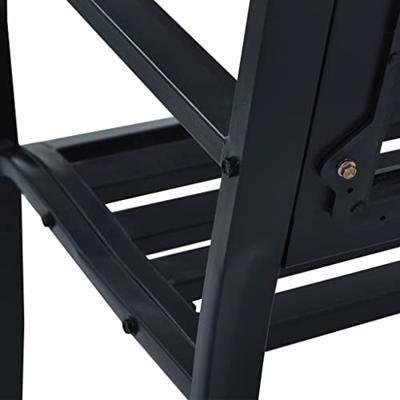 Tuinbank 125 cm staal zwart