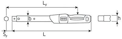 Stahlwille 730N/40 50181040 Momentsleutel Voor insteekgereedschap 80 - 400 Nm