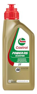 Castrol olie power rs scooter 2t fles à 1 liter