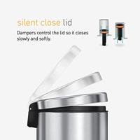 Simplehuman Afvalemmer Rond 4,5 liter (Wit) - thumbnail