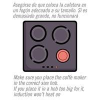 Italiaanse Koffiepot Vin Bouquet 12 Koppar - thumbnail