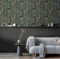 Dutch Wallcoverings Arboretum - Cassia Aqua - Multi - thumbnail