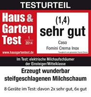 CASO Fomini Crema Melkopschuimer RVS/Zwart - thumbnail