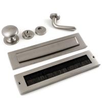 Hardbrass Voordeurset Pragma/Silvia compleet rechtswijzend SKG3 met kerntrekbeveiliging - PVD Inox - thumbnail