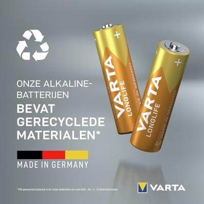 Varta VARTA Longlife AA Cube Pack24 AA batterij (penlite) Alkaline 1.5 V 24 stuk(s) Varta VARTA Longlife AA Cube Pack24 AA batterij (penlite) Alkaline 1.5 V 24 stuk(s)