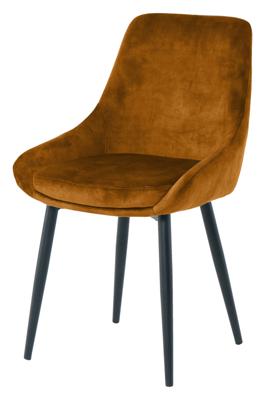 Artistiq Eetkamerstoel 'Kofi' Velvet, kleur geel