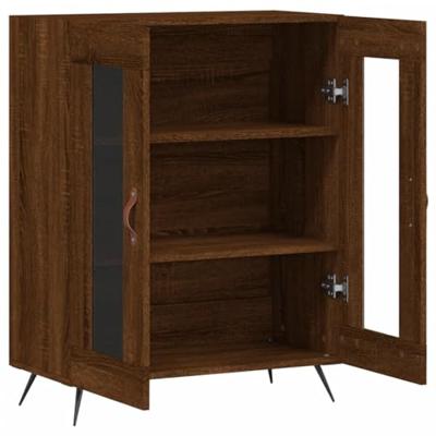 Dressoir 69,5x34x90 cm bewerkt hout bruineikenkleurig