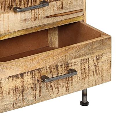 Ladekast 45x35x106 cm massief mangohout