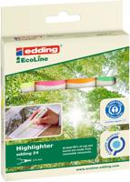 Edding Textmarker | neonkleuren geel/oranje/roze/lichtgroen | streepbreedte 2-5 mm spitse punt | 1 stuk - 4-24-4 4-24-4 - thumbnail