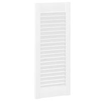 Kastdeuren louvre design 2 st 69x29,5 cm wit - thumbnail