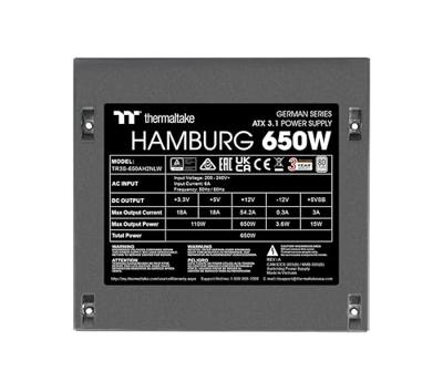 Thermaltake GERMAN SERIES HAMBURG PC-netvoeding 650 W ATX Thermaltake GERMAN SERIES HAMBURG PC-netvoeding 650 W ATX