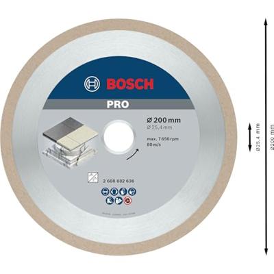 Bosch Accessoires Diamantdoorslijpschijf Best for Ceramic 200 x 25,40 x 2,2 x 10 mm 1st - 2608602636