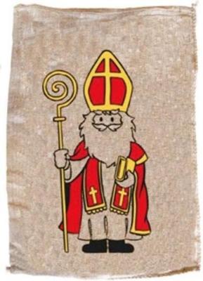 Jute Zak Klein Sinterklaas 35X50Cm Jute Zak Klein Sinterklaas 35X50Cm