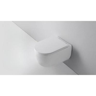 QeramiQ Dely Swirl Wandclosetset - 36.5x53.0cm - diepspoel - rimless - slim softclose zitting - mat wit SW1026257/SW1000766 QeramiQ Dely Swirl Wandclosetset - 36.5x53.0cm - diepspoel - rimless - slim softclose zitting - mat wit SW1026257/SW1000766