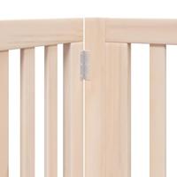 Hondenhek inklapbaar met deur 6 panelen 480 cm populierenhout - thumbnail