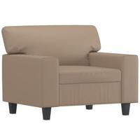 Fauteuil 60 cm kunstleer cappuccinokleurig - thumbnail