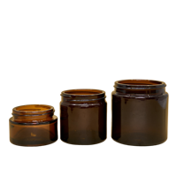Glazen Pot - Bruin (incl. dop) - thumbnail