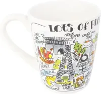 Blond Amsterdam mok aardewerk parijs 10x11.5cm multi - thumbnail