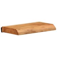Wandschappen 2 st 30x20x3,5 cm massief acaciahout - thumbnail