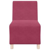 Fauteuil 55 cm fluweel wijnrood - thumbnail