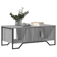 Salontafel 100x51x40 cm bewerkt hout grijs sonoma - thumbnail