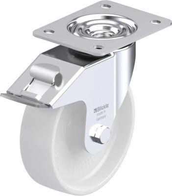 Blickle LE-PO 160R-FI Zwenkwiel met rem Wieldiameter: 160 mm Draagvermogen (max.): 300 kg 1 stuk(s) Blickle LE-PO 160R-FI Zwenkwiel met rem Wieldiameter: 160 mm Draagvermogen (max.): 300 kg 1 stuk(s)