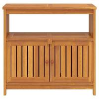 Tuinwandtafel 80x35x75 cm massief acaciahout - thumbnail