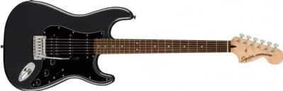 Squier Affinity Series Stratocaster HSS Pack IL Charcoal Frost Metallic starterset elektrische gitaar