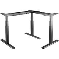 LogiLink Zit-sta-bureauframe Elektrisch in hoogte verstelbaar Hoogte: 62 tot 1.28 m (b x d) 120 cm x 62 cm Zwart EO0016 EO0016 - thumbnail