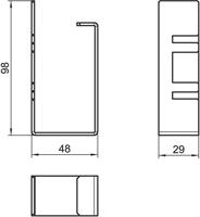 OBO Bettermann 6249881 Montageaccessoire (b x h) 48 mm x 98 mm 10 stuk(s) - thumbnail