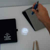Disney Premium Notebook with Projector Pen The Nightmare Before Christmas A5 - thumbnail