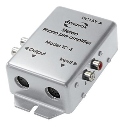 Audio Dynavox Dynavox phono voorversterker TC4 zilver Audio Dynavox Dynavox phono voorversterker TC4 zilver