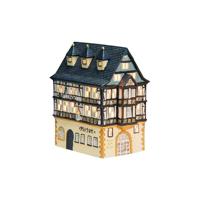 Wurm Lichthaus Hotel "Riesen" Miltenberg van Porselein, Kleurrijk (B/H/D) 17x22x10cm - thumbnail