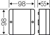 Hensel 62000269 Verdeeldoos Halogeenvrij, Verzegelbaar (l x b) 88 mm x 88 mm 1 stuk(s) - thumbnail