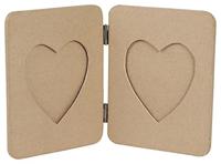 Figuur Décopatch fotokader album met harten 14x1.5x18cm - thumbnail