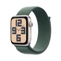 Apple Watch SE (2024) GPS 44 mm Aluminium kast Sport Loop Zeegroen - thumbnail