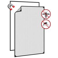 VidaXL Insectenhor voor ramen magnetisch 80x120 cm antracietkleurig - thumbnail