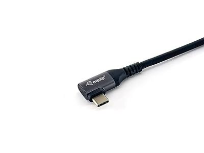Equip 128893 USB 2.0 0.48Gbps 100W USB Type-C - USB Type-C (haaks horizontaal) 3m Equip 128893 USB 2.0 0.48Gbps 100W USB Type-C - USB Type-C (haaks horizontaal) 3m