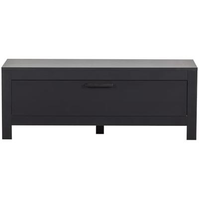 WOOOD TV-meubel 'Bonk' Grenen, 120cm, kleur Mat Zwart