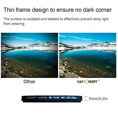 K&F Concept CPL filter Nano A met multi layer coating 58mm