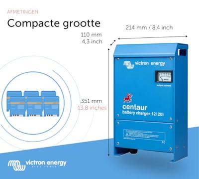 Victron Energy Centaur 12/20 (3) Loodaccu-lader 12 V Laadstroom (max.) 20 A