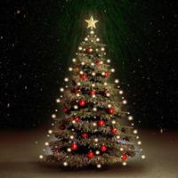 VidaXL Kerstboomverlichting met 210 led's net 210 cm - thumbnail