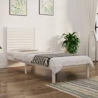 Bedframe massief hout wit 75x190 cm - thumbnail