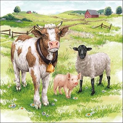 Ambiente servetten 33cm boerderijdieren