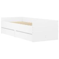 Bedframe met lades wit 90x200 cm - thumbnail