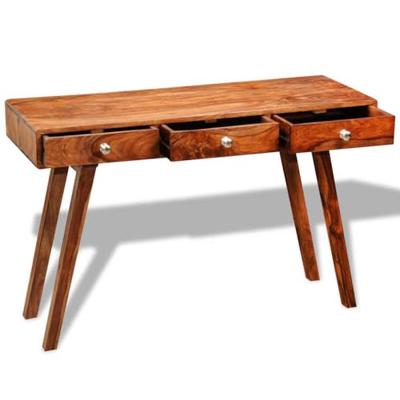 Wandtafel met 3 lades 76 cm massief acaciahout